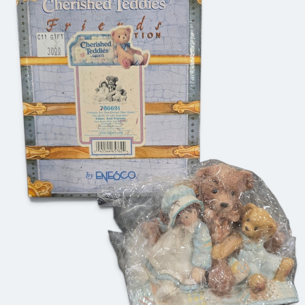 Cherished Teddies Elmer and Friends Figurine With Box 786691 Enesco